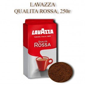 Кава зернова  мелена Lavazza Rossa Gr.C.B.250г